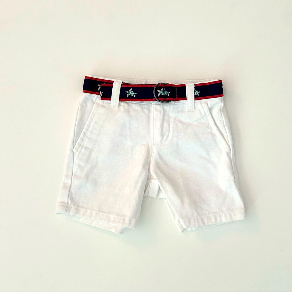 Janie and Jack Baby Boy Shorts + Belt Size 3-6 Months